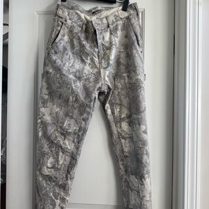 Light Gray Camouflage Cargo Pants